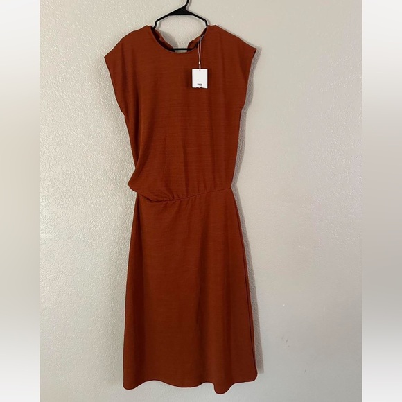 Zara women burnt orange dress size large - Picture 1 of 5